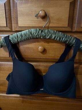 Lane Bryant Cacique Modern Luxe Balconette Bra 40C in Black